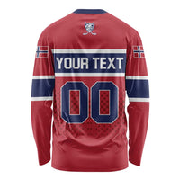 Custom Hockey 2026 Norway Long Sleeve Shirt The Polar Bears Norge Come On