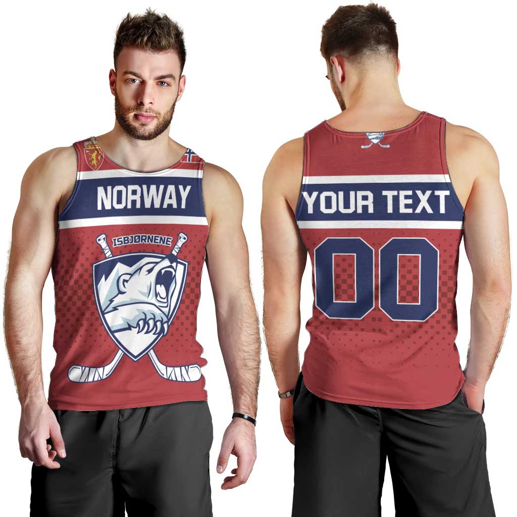 Custom Hockey 2026 Norway Men Tank Top The Polar Bears Norge Come On
