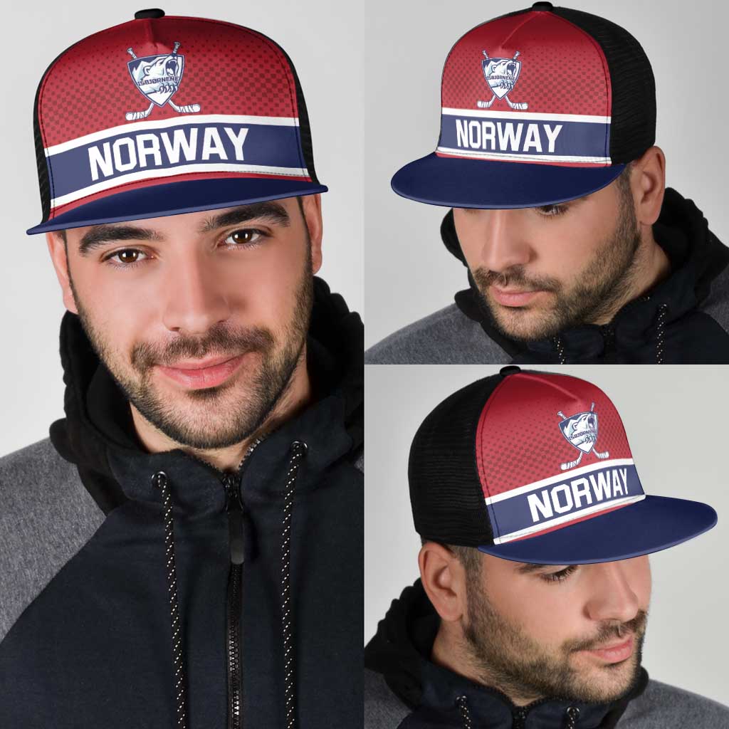 Hockey 2026 Norway Mesh Trucker Cap The Polar Bears Norge Come On