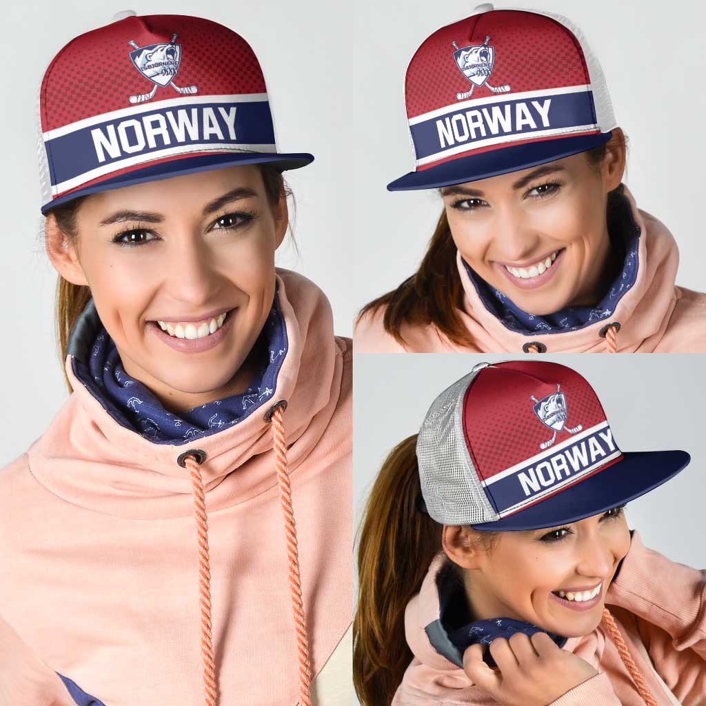 Hockey 2026 Norway Mesh Trucker Cap The Polar Bears Norge Come On