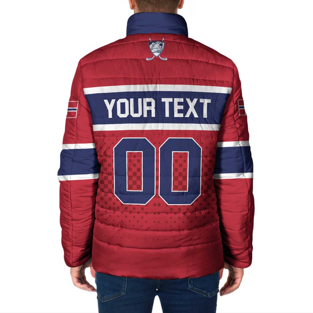 Custom Hockey 2026 Norway Padded Jacket The Polar Bears Norge Come On