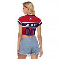 Custom Hockey 2026 Norway Raglan Cropped T Shirt The Polar Bears Norge Come On
