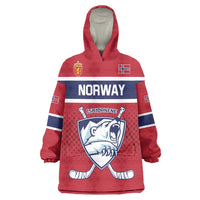 Custom Hockey 2026 Norway Wearable Blanket Hoodie The Polar Bears Norge Come On
