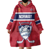 Custom Hockey 2026 Norway Wearable Blanket Hoodie The Polar Bears Norge Come On
