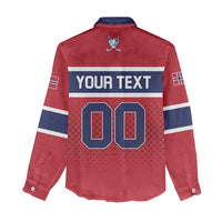 Custom Hockey 2026 Norway Women Casual Shirt The Polar Bears Norge Come On