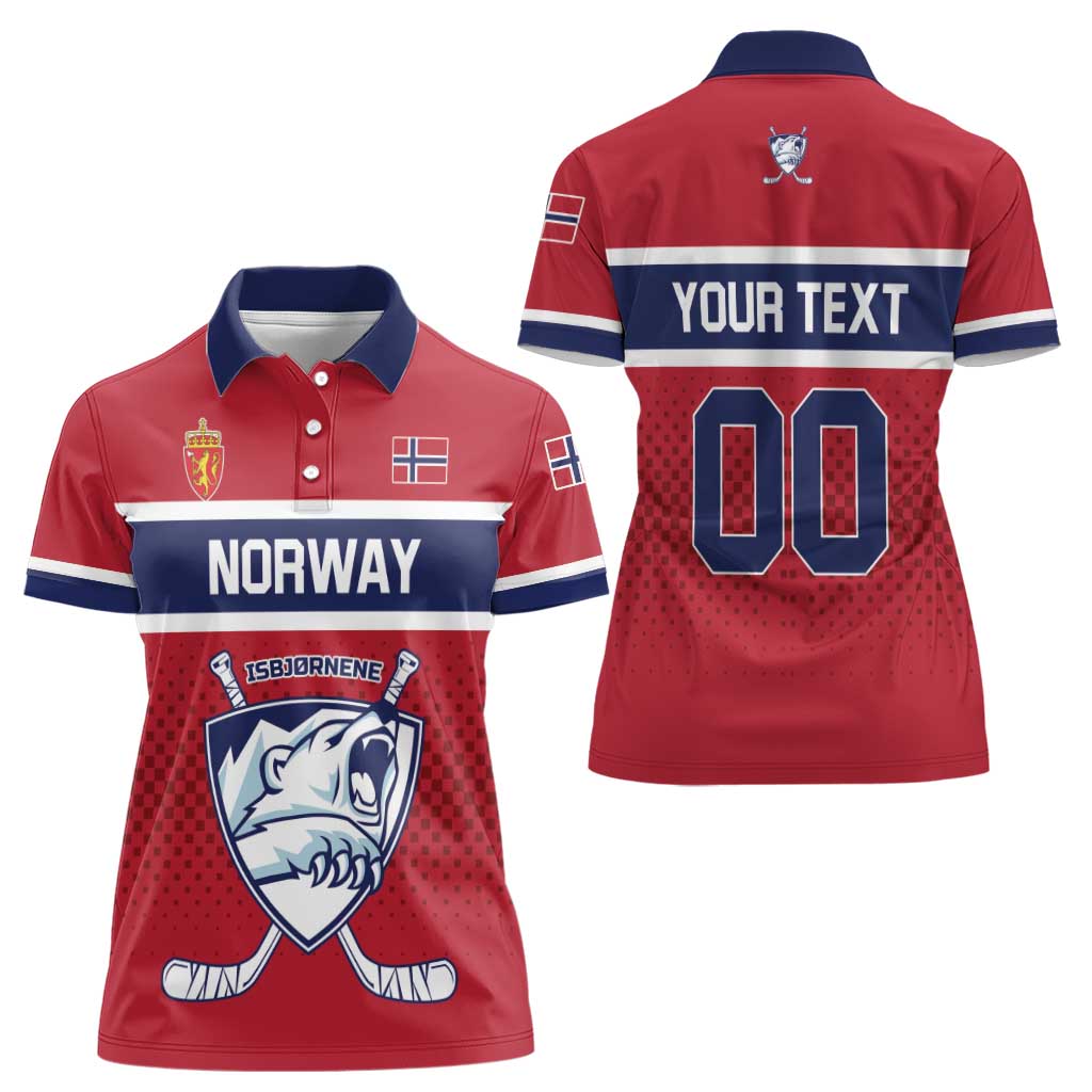 Custom Hockey 2026 Norway Women Polo Shirt The Polar Bears Norge Come On