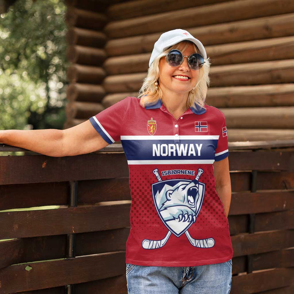 Custom Hockey 2026 Norway Women Polo Shirt The Polar Bears Norge Come On