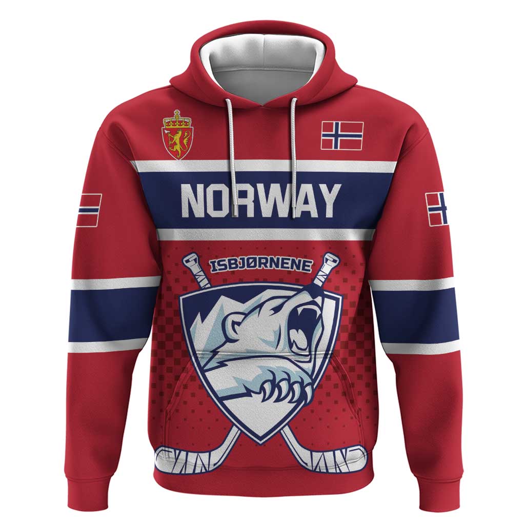 Custom Hockey 2026 Norway Zip Hoodie The Polar Bears Norge Come On