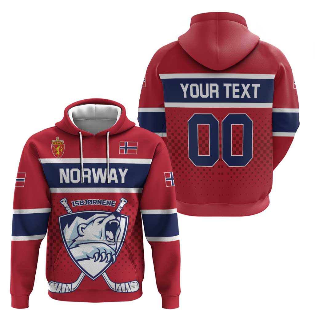 Custom Hockey 2026 Norway Zip Hoodie The Polar Bears Norge Come On