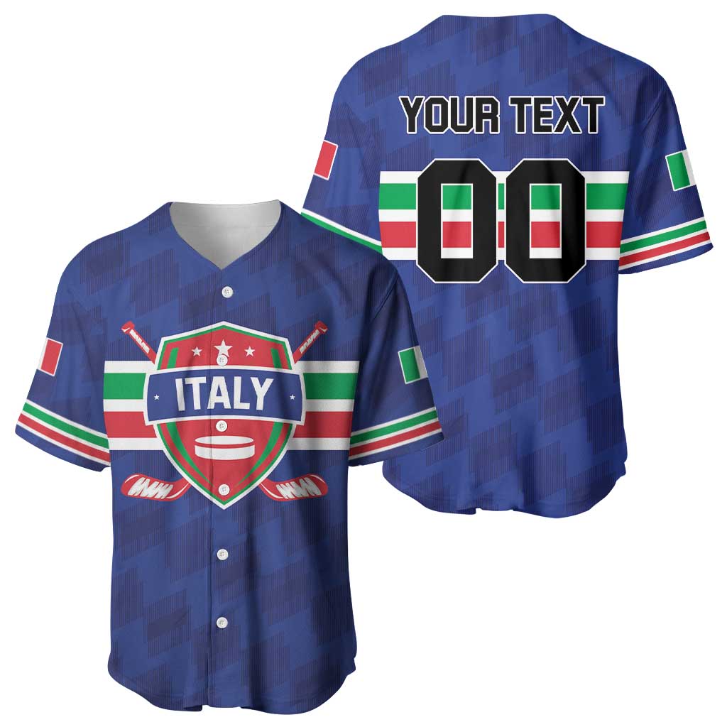 Custom Hockey 2026 Italy Baseball Jersey Gli Azzurri Go Champions