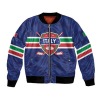 Custom Hockey 2026 Italy Bomber Jacket Gli Azzurri Go Champions