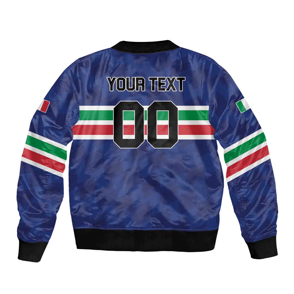 Custom Hockey 2026 Italy Bomber Jacket Gli Azzurri Go Champions