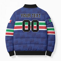 Custom Hockey 2026 Italy Bomber Puffer Jacket Gli Azzurri Go Champions