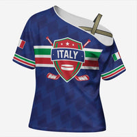 Custom Hockey 2026 Italy Cross Shoulder Shirt Gli Azzurri Go Champions
