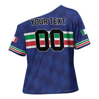 Custom Hockey 2026 Italy Cross Shoulder Shirt Gli Azzurri Go Champions