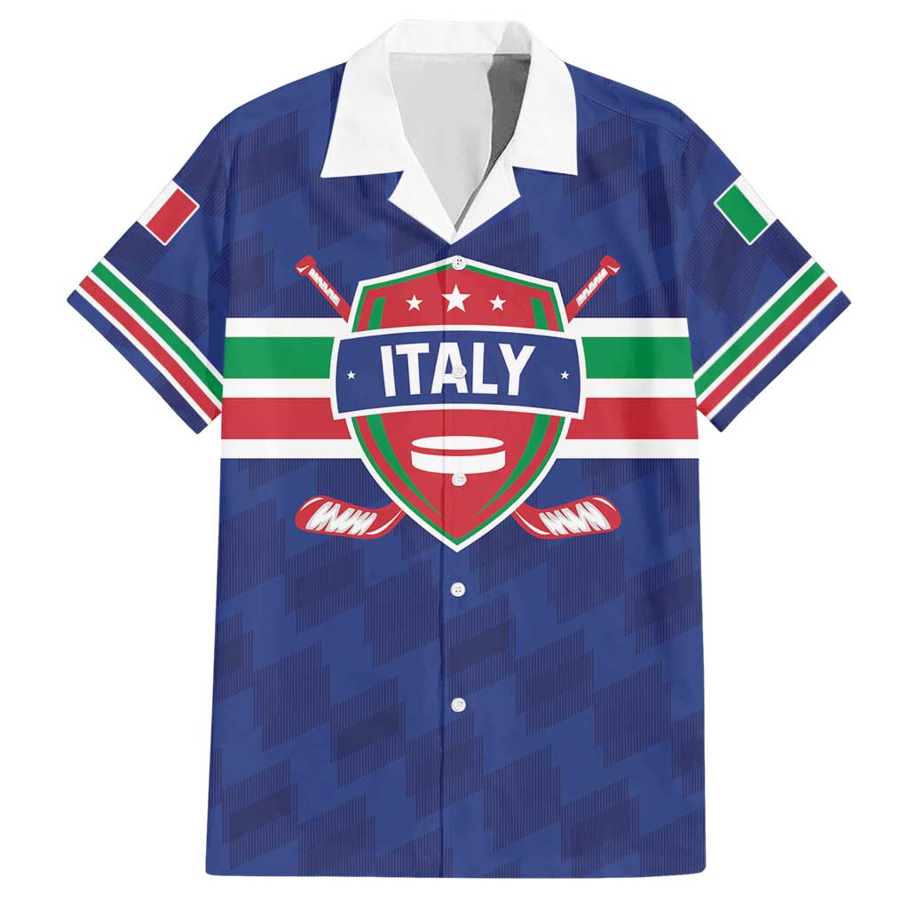 Custom Hockey 2026 Italy Hawaiian Shirt Gli Azzurri Go Champions