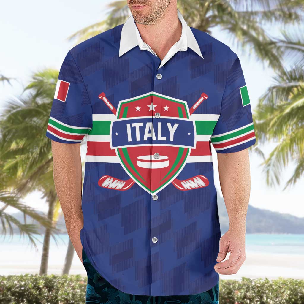 Custom Hockey 2026 Italy Hawaiian Shirt Gli Azzurri Go Champions