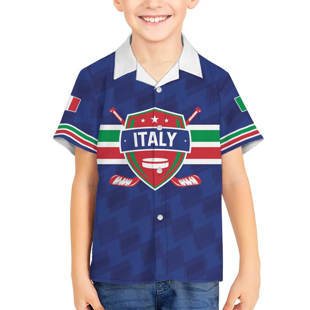 Custom Hockey 2026 Italy Hawaiian Shirt Gli Azzurri Go Champions