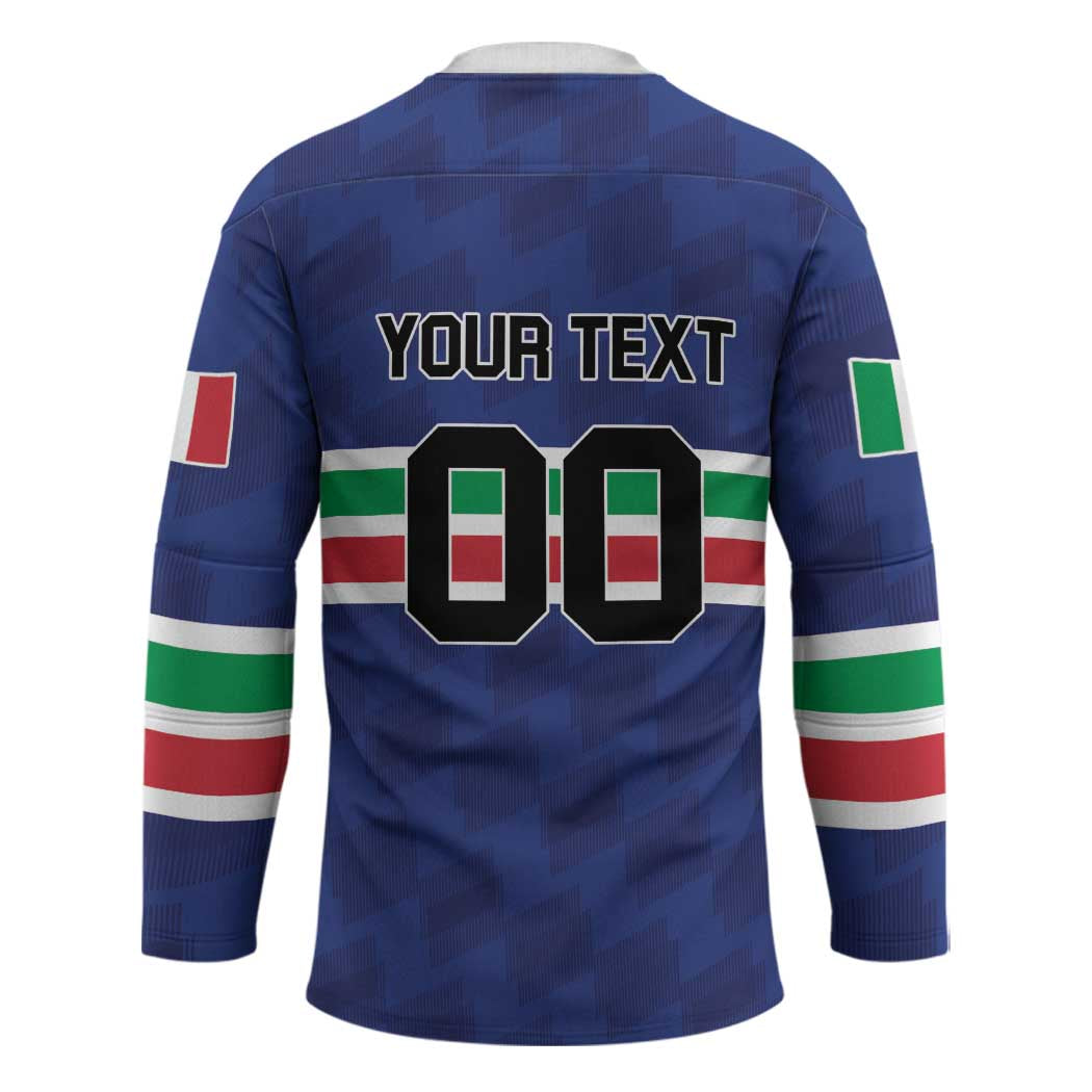 Custom Hockey 2026 Italy Hockey Jersey Gli Azzurri Go Champions