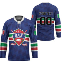 Custom Hockey 2026 Italy Hockey Jersey Gli Azzurri Go Champions