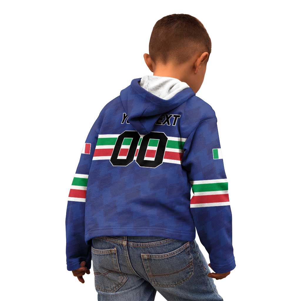 Custom Hockey 2026 Italy Kid Hoodie Gli Azzurri Go Champions
