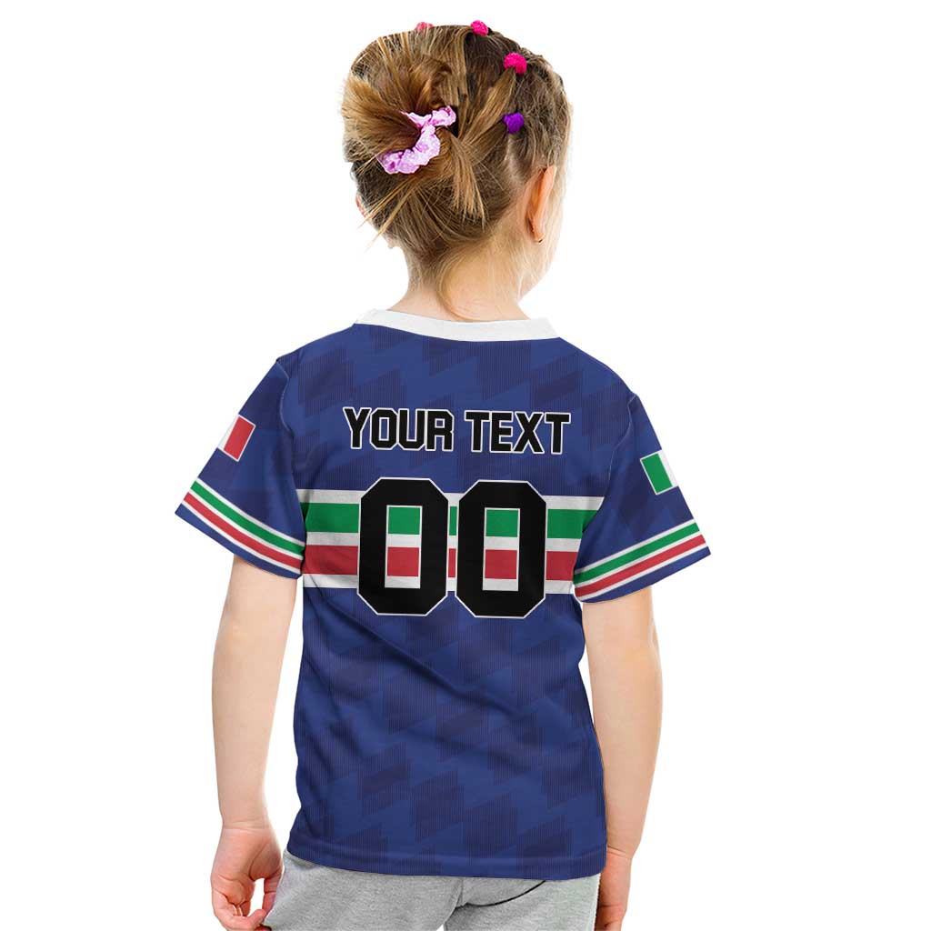 Custom Hockey 2026 Italy Kid T Shirt Gli Azzurri Go Champions