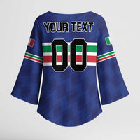 Custom Hockey 2026 Italy Kimono Sleeve Blouse Gli Azzurri Go Champions