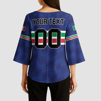 Custom Hockey 2026 Italy Kimono Sleeve Blouse Gli Azzurri Go Champions