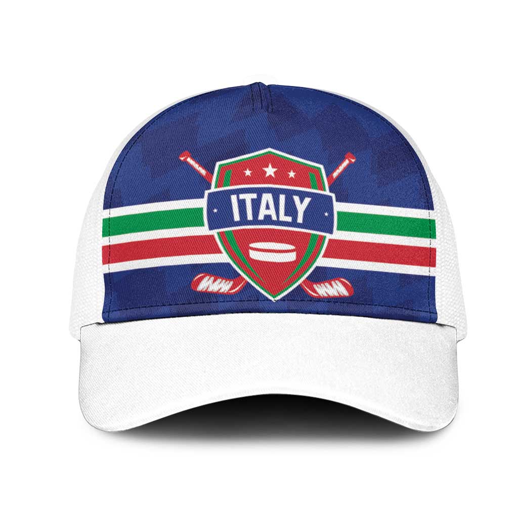 Hockey 2026 Italy Mesh Trucker Cap Gli Azzurri Go Champions