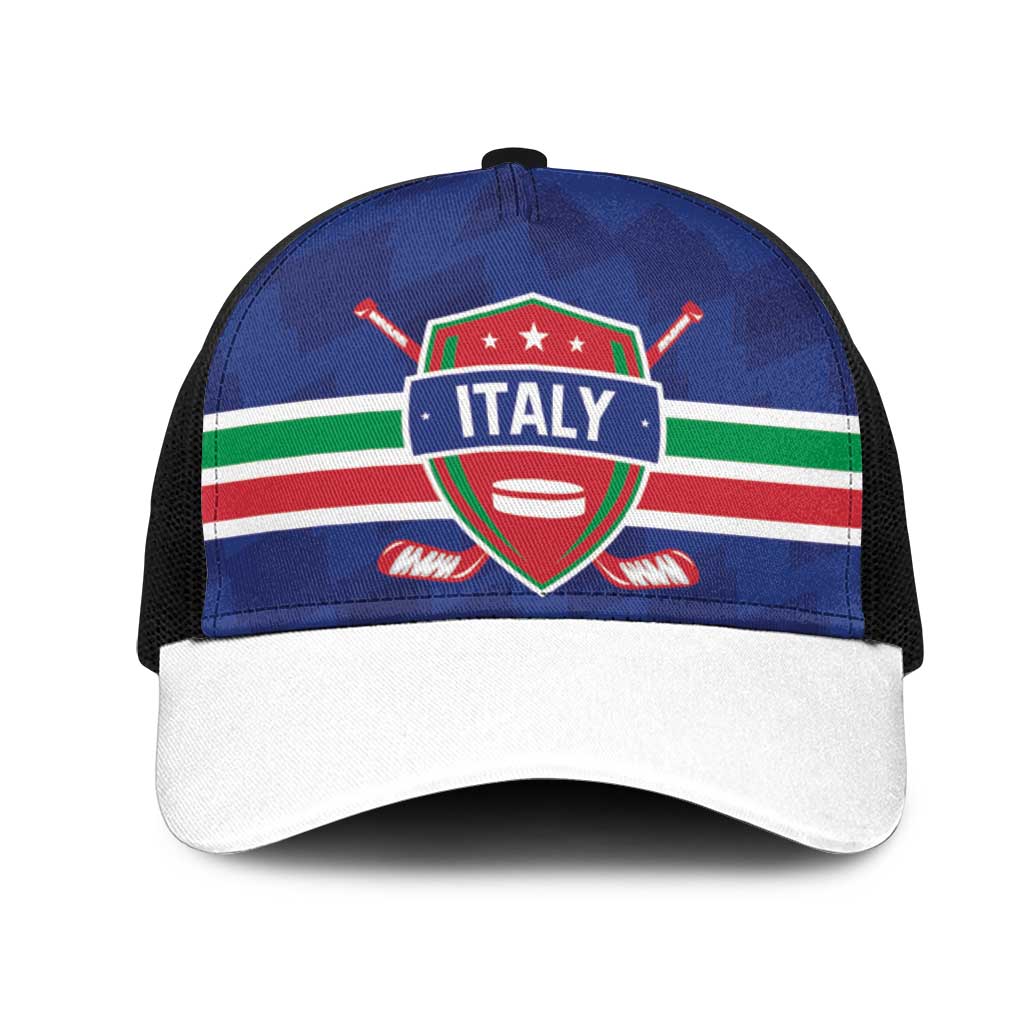 Hockey 2026 Italy Mesh Trucker Cap Gli Azzurri Go Champions