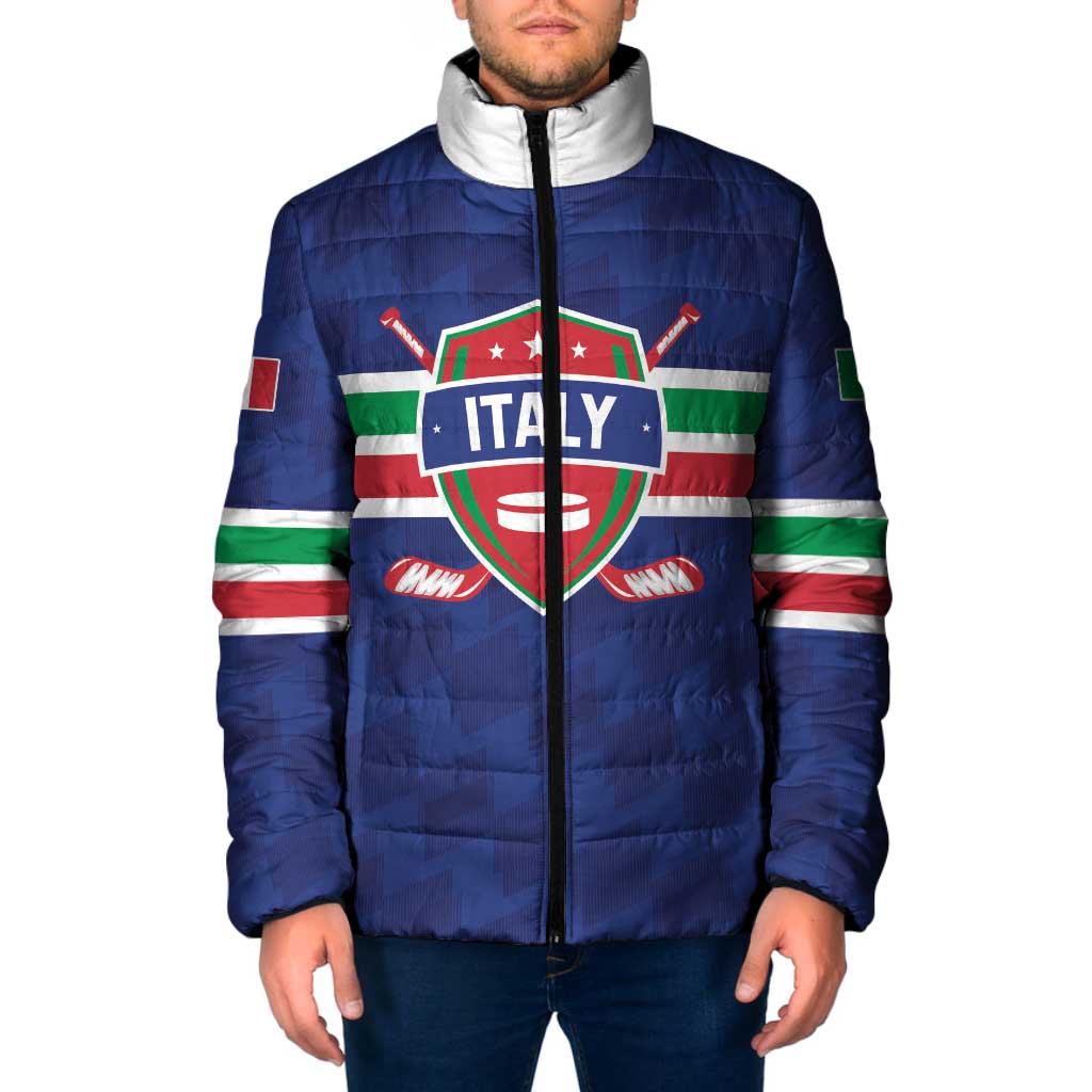 Custom Hockey 2026 Italy Padded Jacket Gli Azzurri Go Champions