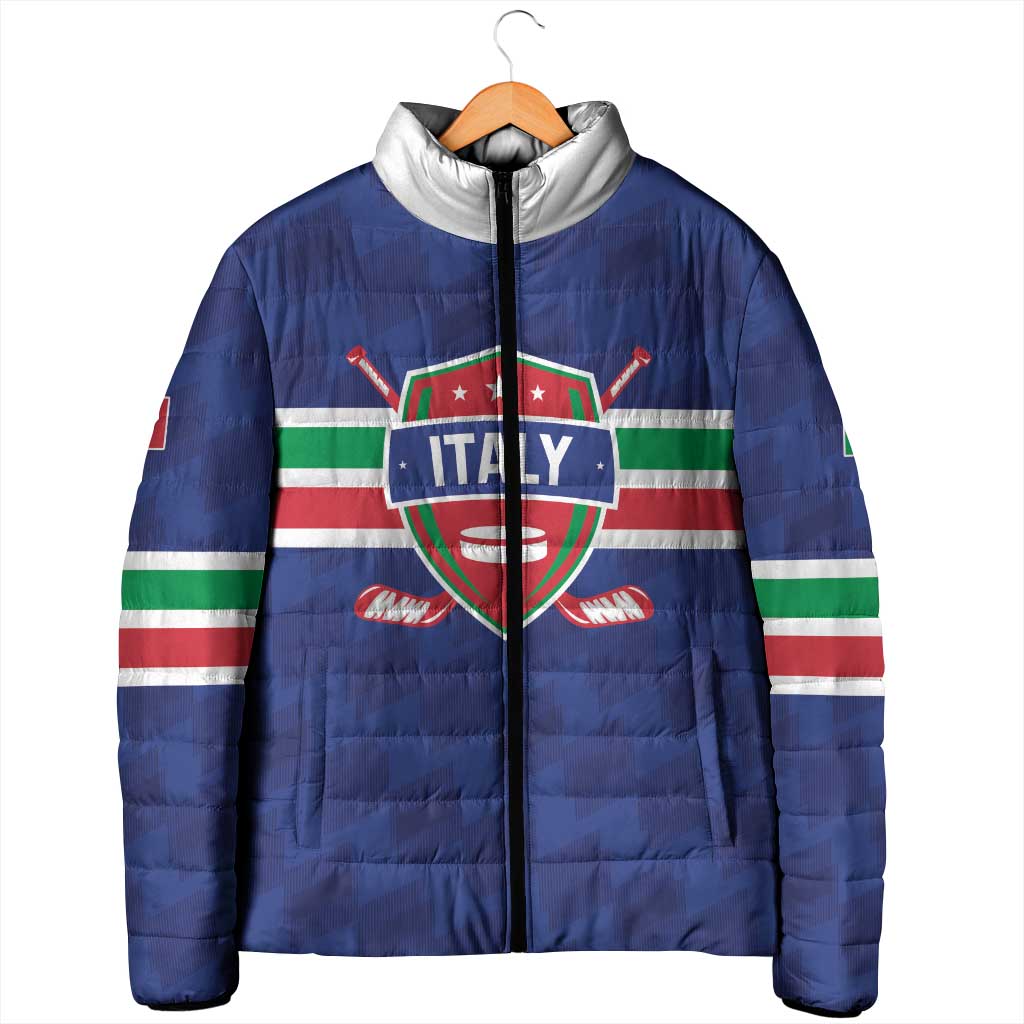 Custom Hockey 2026 Italy Padded Jacket Gli Azzurri Go Champions