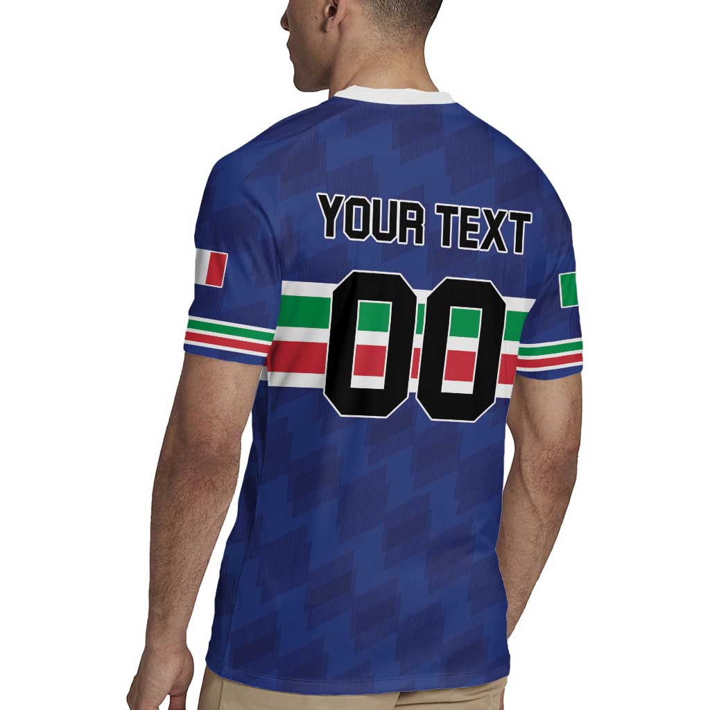 Custom Hockey 2026 Italy Rugby Jersey Gli Azzurri Go Champions