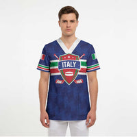 Custom Hockey 2026 Italy Scrub Top Gli Azzurri Go Champions