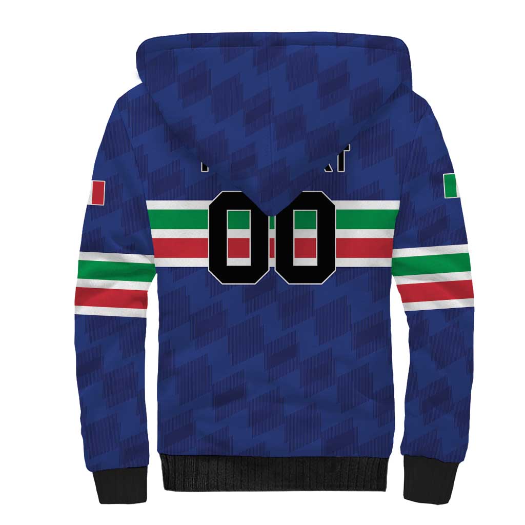 Custom Hockey 2026 Italy Sherpa Hoodie Gli Azzurri Go Champions