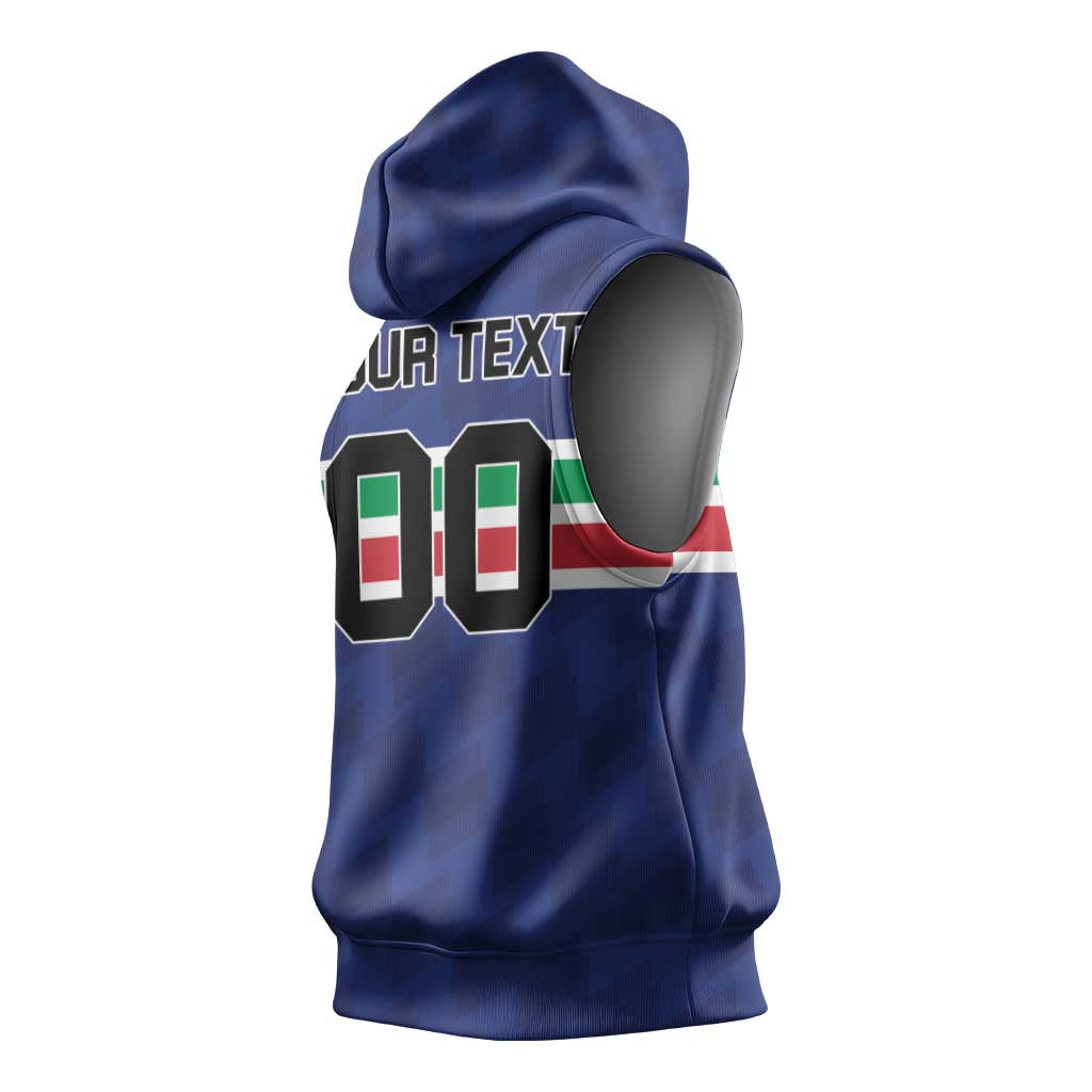 Custom Hockey 2026 Italy Sleeveless Hoodie Gli Azzurri Go Champions