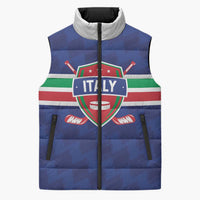 Custom Hockey 2026 Italy Sleeveless Puffer Jacket Gli Azzurri Go Champions