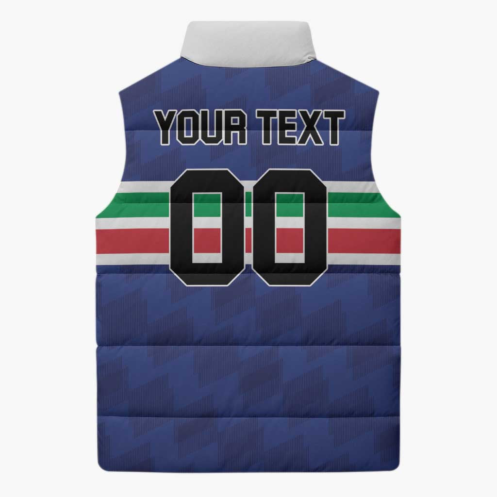 Custom Hockey 2026 Italy Sleeveless Puffer Jacket Gli Azzurri Go Champions