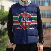 Custom Hockey 2026 Italy Sleeveless Puffer Jacket Gli Azzurri Go Champions