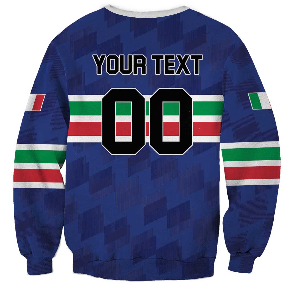 Custom Hockey 2026 Italy Sweatshirt Gli Azzurri Go Champions