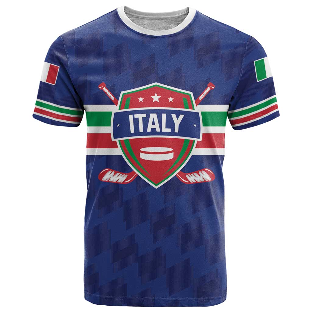 Custom Hockey 2026 Italy T Shirt Gli Azzurri Go Champions