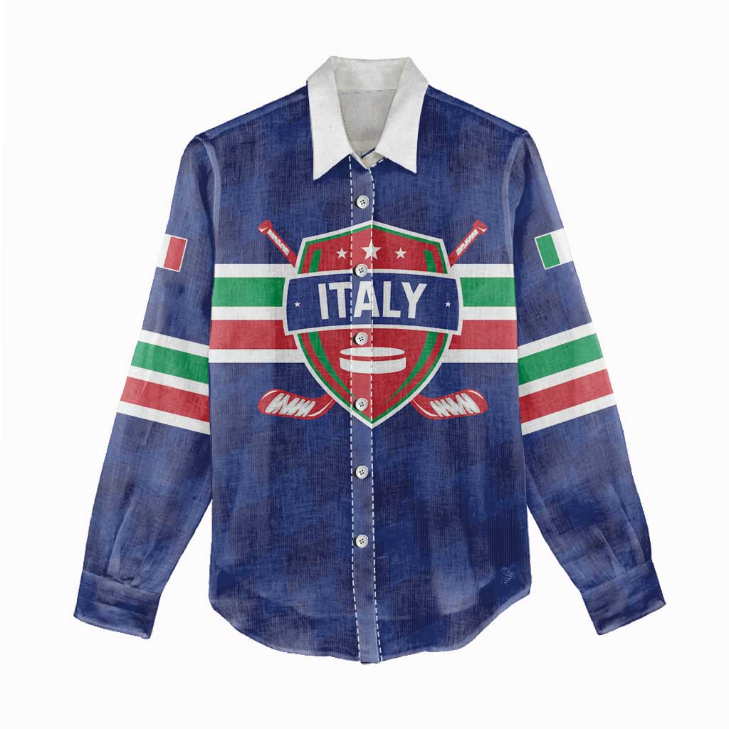 Custom Hockey 2026 Italy Women Casual Shirt Gli Azzurri Go Champions