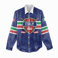 Custom Hockey 2026 Italy Women Casual Shirt Gli Azzurri Go Champions