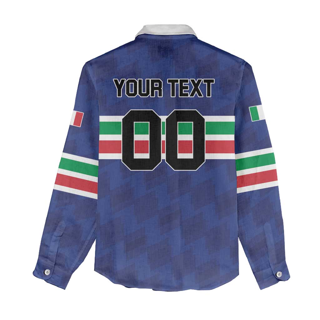 Custom Hockey 2026 Italy Women Casual Shirt Gli Azzurri Go Champions