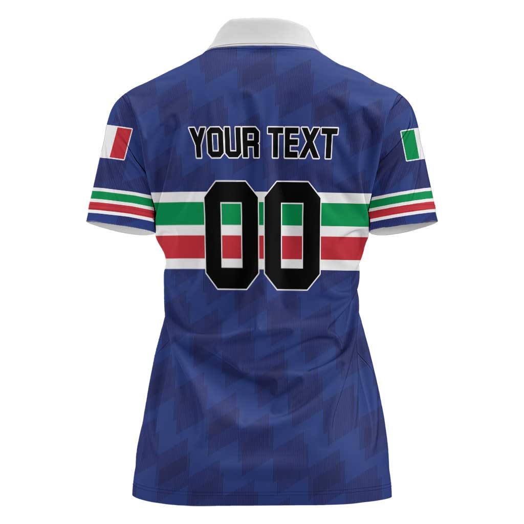Custom Hockey 2026 Italy Women Polo Shirt Gli Azzurri Go Champions