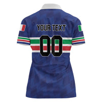 Custom Hockey 2026 Italy Women Polo Shirt Gli Azzurri Go Champions