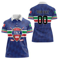 Custom Hockey 2026 Italy Women Polo Shirt Gli Azzurri Go Champions