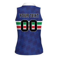 Custom Hockey 2026 Italy Women Sleeveless Polo Shirt Gli Azzurri Go Champions