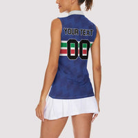 Custom Hockey 2026 Italy Women Sleeveless Polo Shirt Gli Azzurri Go Champions