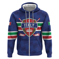 Custom Hockey 2026 Italy Zip Hoodie Gli Azzurri Go Champions
